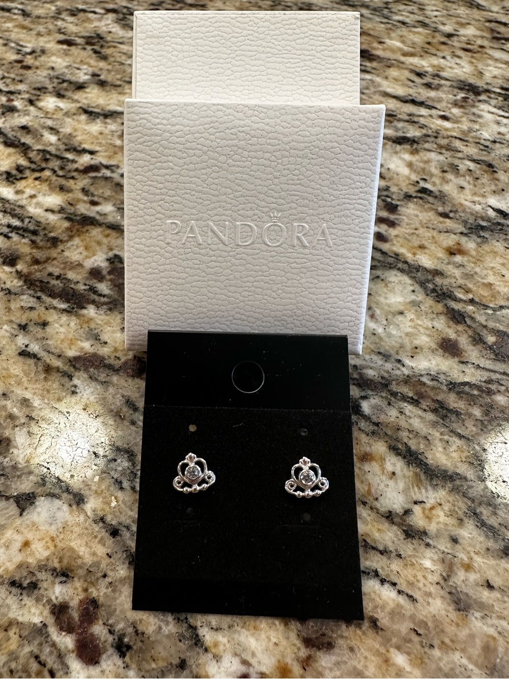 Pandora Princess Tiara Crown Earrings